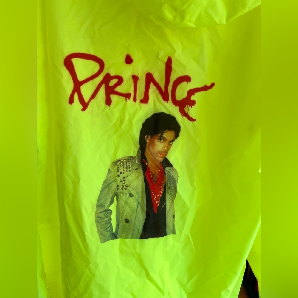 Neon Yellow Prince Graphic Light Jacket
